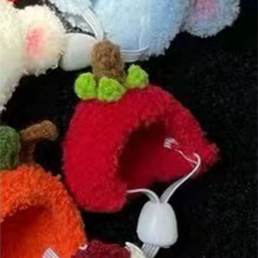 Fashion Pet Woolen Hat Plush Doll Accessories Mini Pet Supplies Woolen Plush Hat Pure Hand Crocheted DIY Knitted Scarf