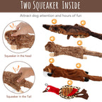Dog Squeaky Toys 5 Pack Pet Toys Dog Toy No Stuffing Animals Plush Chew Durable