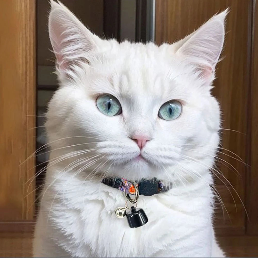 Lightweight Cat Collar with Reflective Pattern Waterproof GPS Tracker GPS Finder for Cats & Small Pets