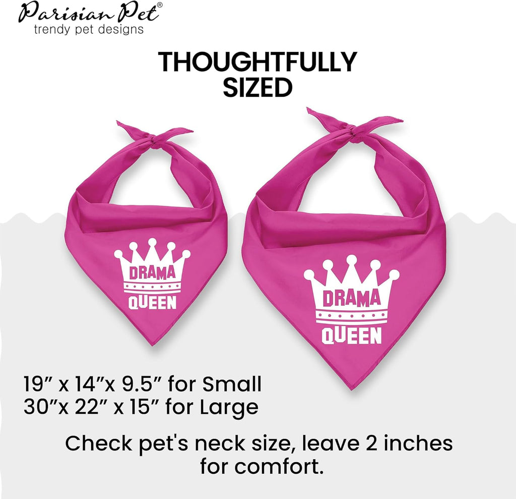 Drama Queen Dog Bandana, Small