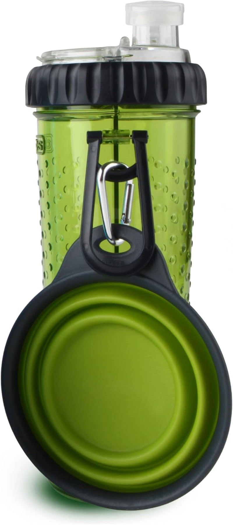 Popware for Pets Snack Duo: Convenient Hydration Bottle & Snack Container with Collapsible Cup - Perfect for On-the-Go Pet Lovers!