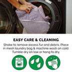 Pet Coat | Water-Repellent Reversible Reflective Puffer Dog Coat, Lavender, Medium