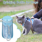 Dog Water Bottle Dispenser 450Ml Folding Drink Bowl Dispenser for Dogs Leak-Proof Portable Dog Water Bottle Pet Dog Feed Bottle