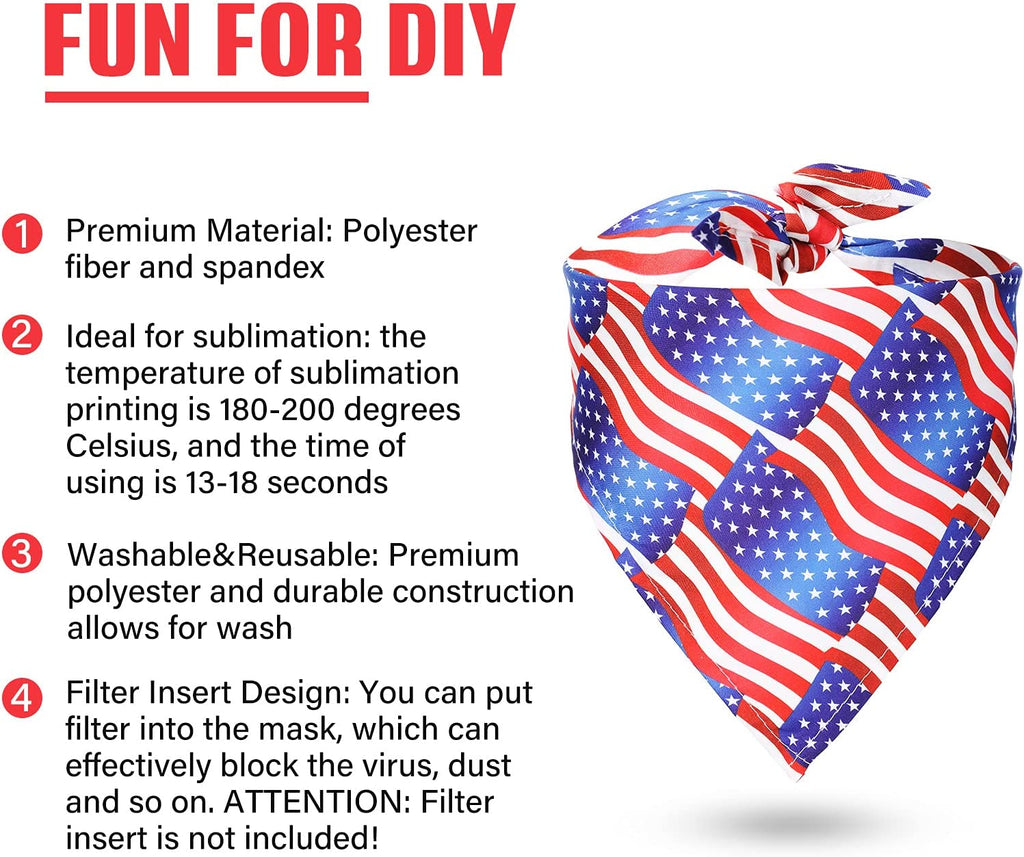 6 Pieces Sublimation Dog Bandana Heat Transfer Dog Bandana Christmas Santa Snowflakes Triangle Scarf Polyester Pet Bandana DIY Christmas Costume for Dogs Puppy