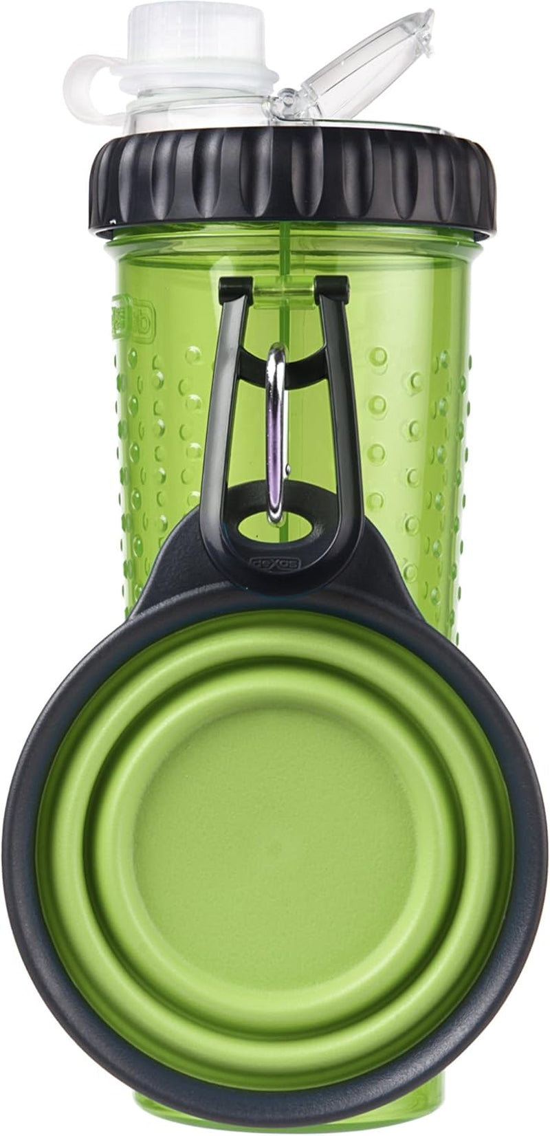 Popware for Pets Snack Duo: Convenient Hydration Bottle & Snack Container with Collapsible Cup - Perfect for On-the-Go Pet Lovers!