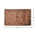Pet Dog Sherpa Blanket Plush Soft Snuggle Puppy Kitten Blanket Throw for Sleep Mat Couch Sofa Doggy Bed Brown/Lat