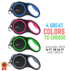 16 Ft Retractable Dog Leash Large Dogs - up to 110Lbs, Large Dog Leash Heavy Duty Dog Leash Retractable 16 Ft - Gray - GY16-50