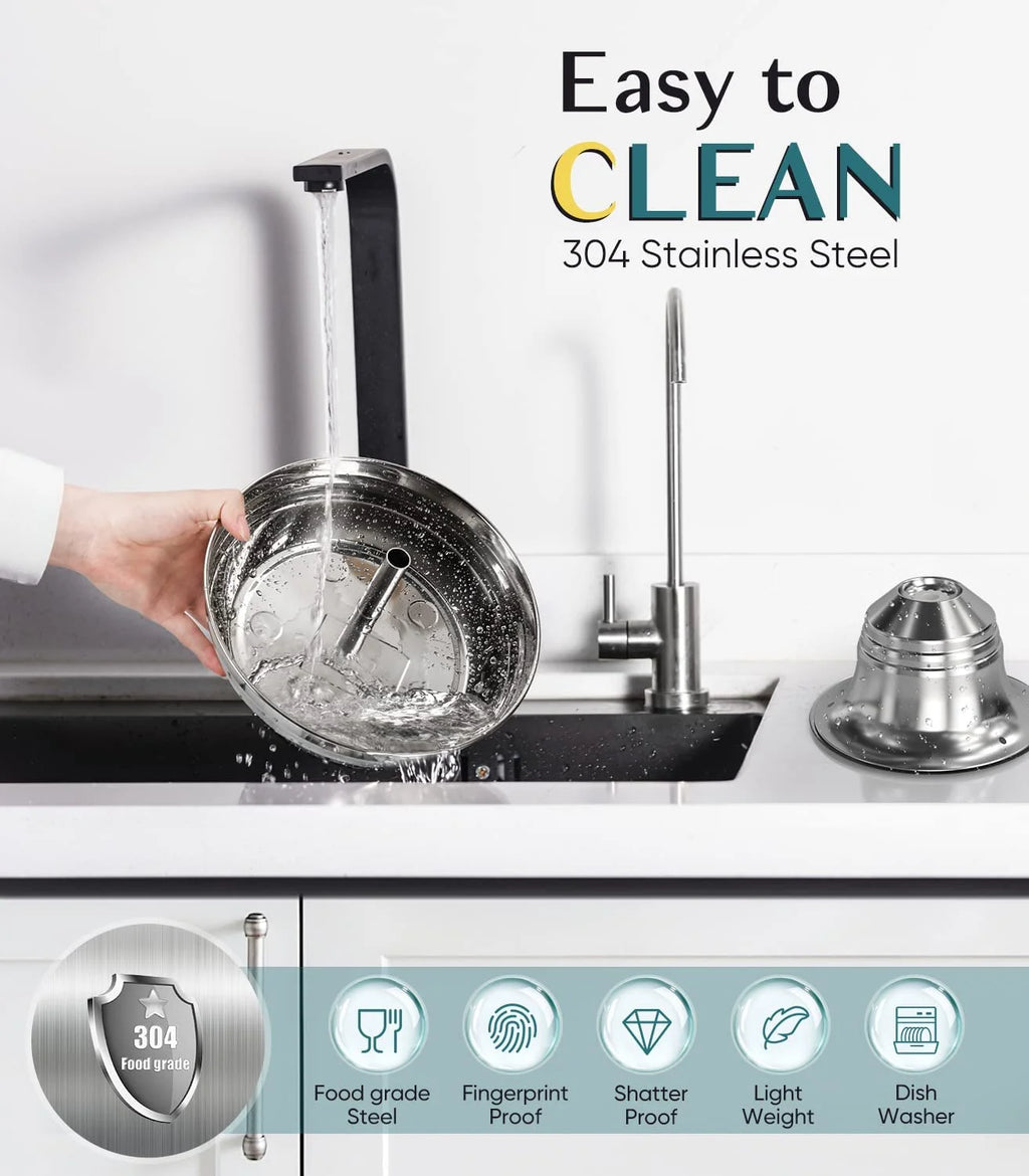 360°Automatic Cat Water Dispenser , 67Oz/2L Silent Pet Drinking Fountain with 5 Filter for Dogs, Cats, Small Animals