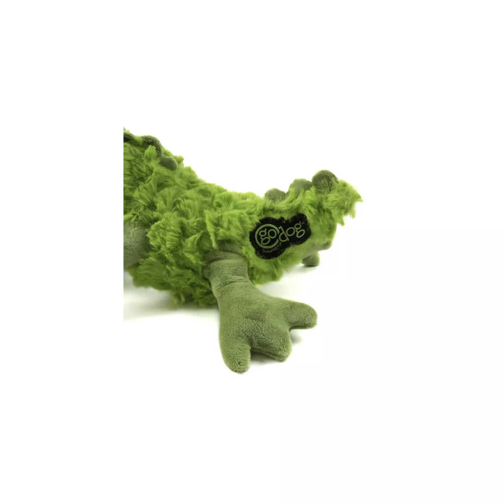Godog Playclean Gator Squeaker Plush Pet Toy for Dogs & Puppies