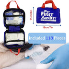 Pet First Aid Kit for Dog Cat 118pcs