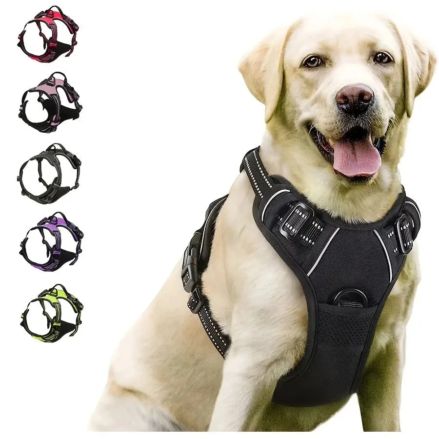 Dog Collar Harness Vest Leash Set