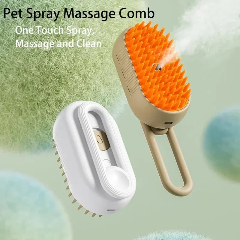 Pet Brush Steamer Electric Spray