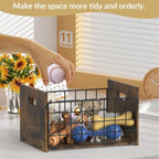 Metal Dog Toy Basket Organizer