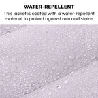 Pet Coat | Water-Repellent Reversible Reflective Puffer Dog Coat, Lavender, Medium