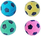 Cat Toy, Foam Sponge Soccer Ball (12 Pack), Interactive Pet Kitten Cat Exercise Toy Balls, Soft, Bouncy, Noise Free, Indoor, Pink, Yellow, Blue, Green