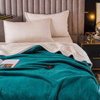 Sherpa Throw Blanket for Couch Sofa - Fuzzy Soft Cozy Blanket for Bed, Fleece Thick Warm Blanket for Winter, Dark Green Fall Winter Twin Blanket, 71X80 Inches