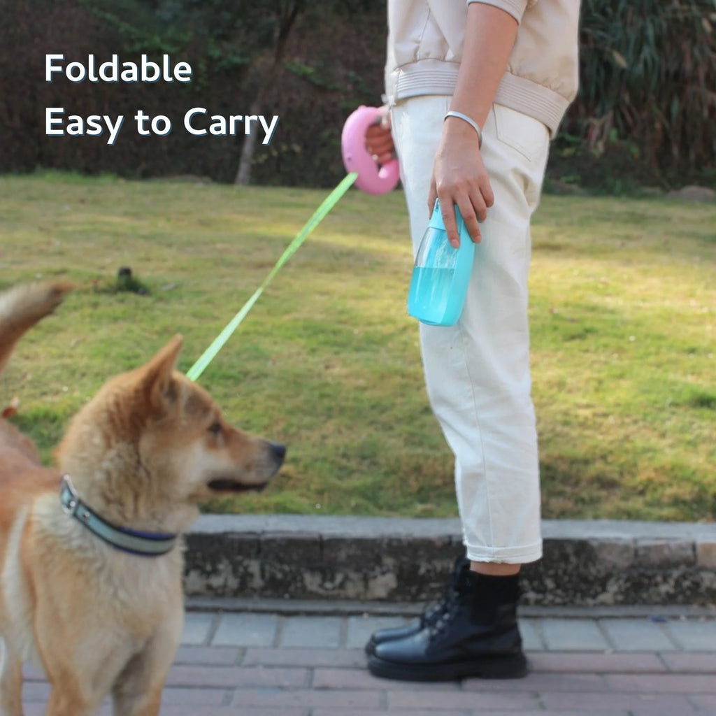 Dog Water Bottle, Light-Weigh, Leak Proof Portable Travel Dog Water Dispenser, Perfect Puppy Drinking Bowl on the Go for Outdoor Walking and Hiking, Pet Accessories 10Oz, Blue)