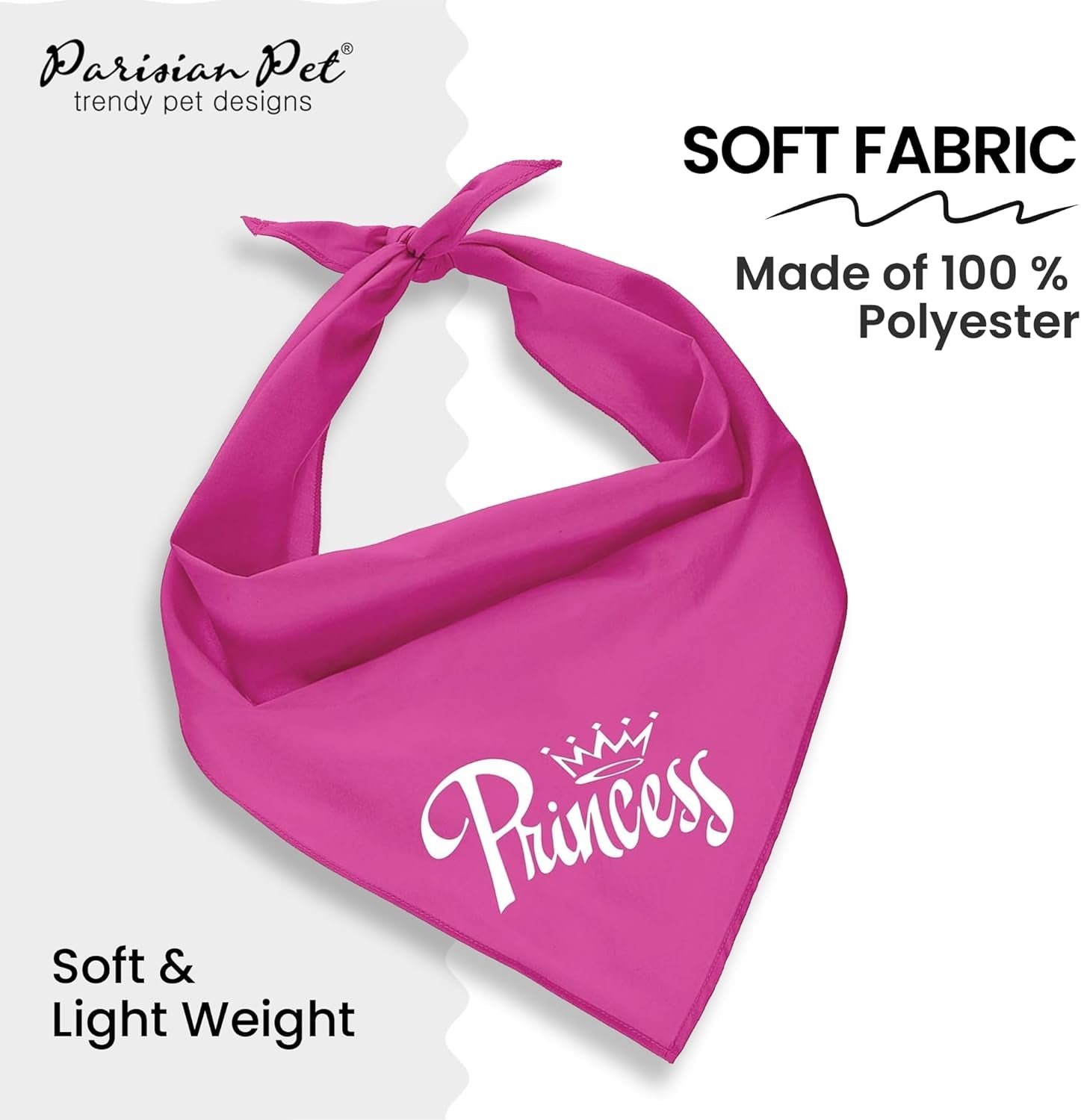 Princess Dog Bandana, Medium