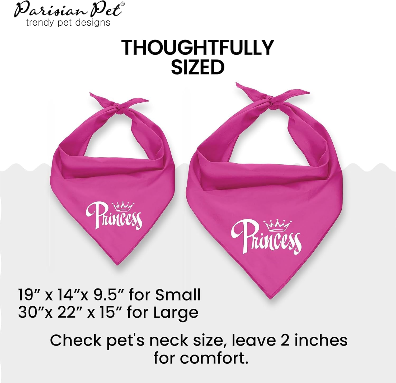 Princess Dog Bandana, Medium