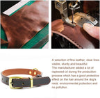 Leather Dog Collar Genuine Leather Alloy Hardware D-Ring Pet Collars for Medium Large and Small Dogs Cats