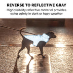 Pet Coat | Water-Repellent Reversible Reflective Puffer Dog Coat, Lavender, Medium