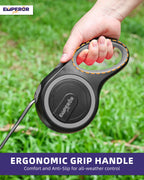 16 Ft Retractable Dog Leash Large Dogs - up to 110Lbs, Large Dog Leash Heavy Duty Dog Leash Retractable 16 Ft - Gray - GY16-50