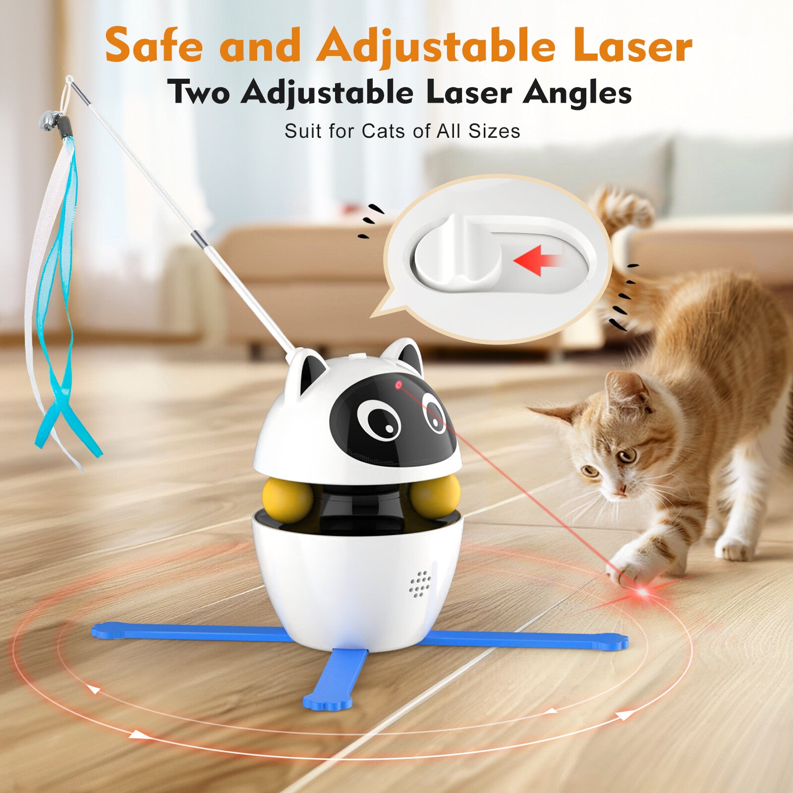 Automatic Cat Toys Interactive Pet Toys for Indoor Cats,Usb Cat Interactive Toys