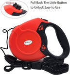 Retractable Dog Leash 26Ft 360° Tangle-Free Walking Pet Leashes with Non-Slip Handle for Small Medium Large Dogs,Up to 110 Lbs Red
