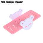 Wooden Hamster Play Toys Set Hamster House Boredom Breaker Activity Toy DIY Hamster Cage Accessories for Small Pets