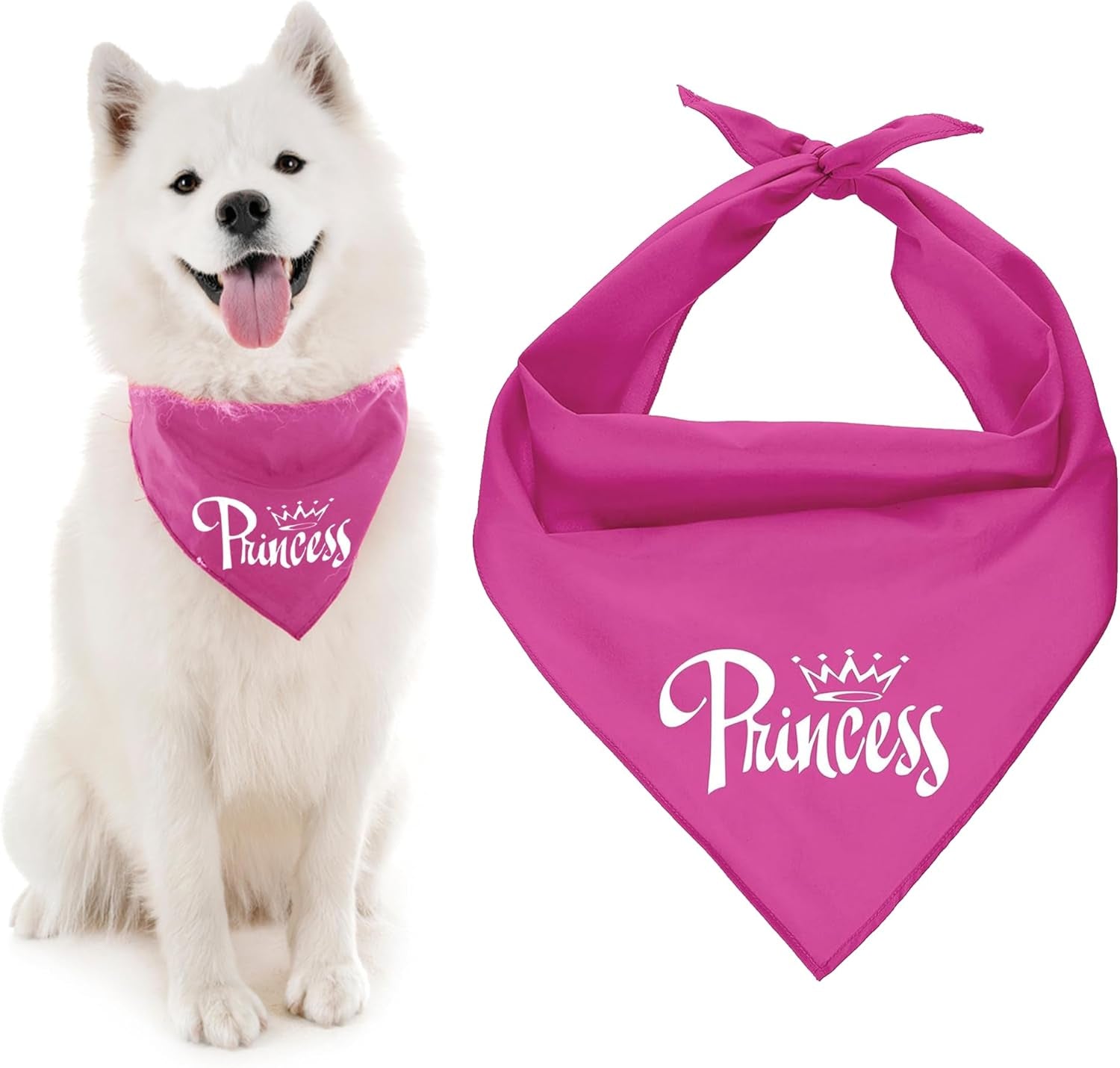 Princess Dog Bandana, Medium