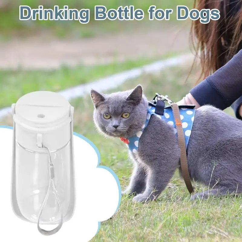 Dog Water Bottle Dispenser 450Ml Folding Drink Bowl Dispenser for Dogs Leak-Proof Portable Dog Water Bottle Pet Dog Feed Bottle