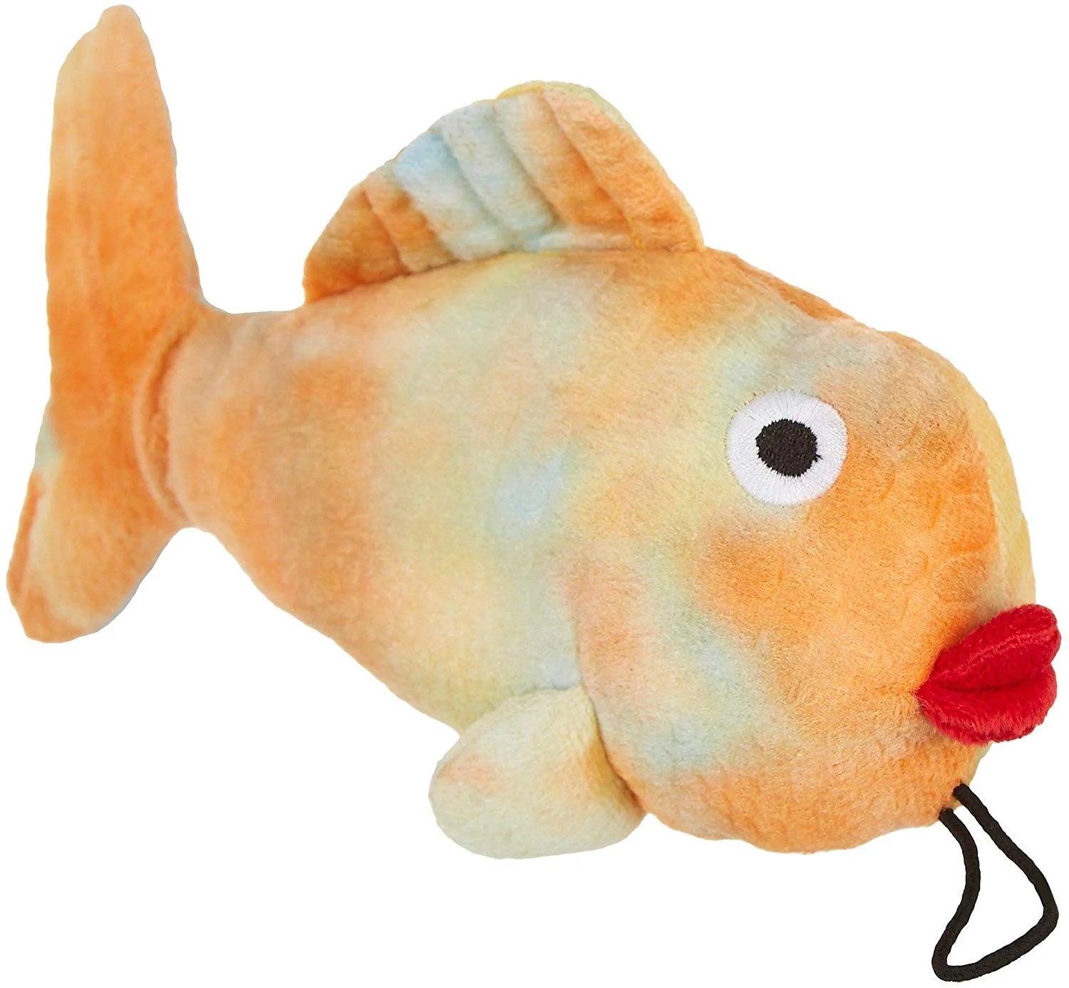 10'' Tie Dye Fish Dog Toy One Size Yellow/Orange