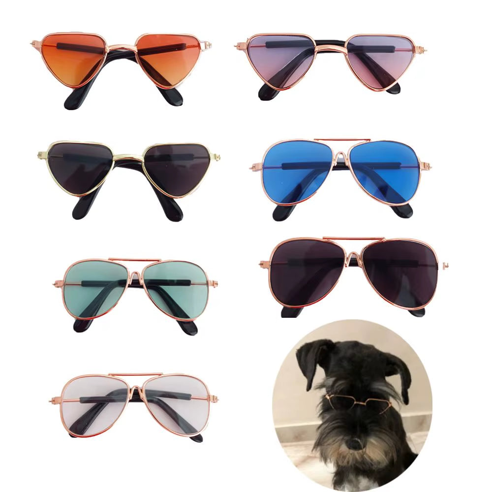 Cute Lovely Eye Wear Reflection for Small Dog Cat Toy Cat Dog Sunglasses Pet Products Diy Pet Glasses Photos Props